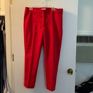 Red dress pants
